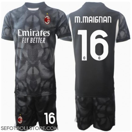 AC Milan Mike Maignan #16 Målvakt Replika babykläder Hemmaställ Barn 2024-25 Kortärmad (+ korta byxor)